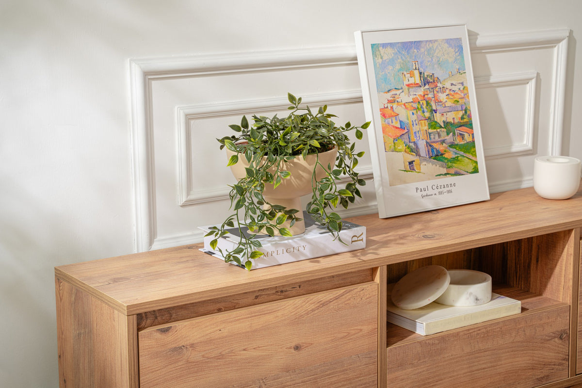TV Furniture - TV Furniture Vanguard Atlantic Pine Melamine 160x42x29.5 cm - Dimehouse