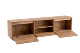 TV Furniture - TV Furniture Vanguard Atlantic Pine Melamine 160x42x29.5 cm - Dimehouse