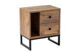Bedside tables - Bedside table Natural Melamine Pulsar - Dimehouse