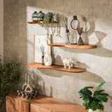 Wall shelves - Nordic Wall shelf 120 Acacia wood Solid - Dimehouse