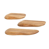 Wall Shelves - Nordic Set of 3 Wall Shelves Organic - Solid Acacia Wood - Dimehouse