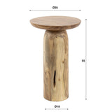 Side tables - Side table Nova - Solid Acacia wood - 55 cm High - Dimehouse