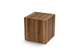 Side tables - Modern Side Table Cubic Square Walnut look - 45x45x50 cm - Dimehouse