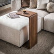 Transfer table - Transfer table walnut brown teak wood Caro - Dimehouse