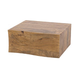 Bedside table - Floating bedside table 1 drawer sand color Mango wood Oona - Dimehouse