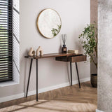 Dressing tables - Dressing table Elin Solid Acacia Drift Brown 120 cm - Dimehouse