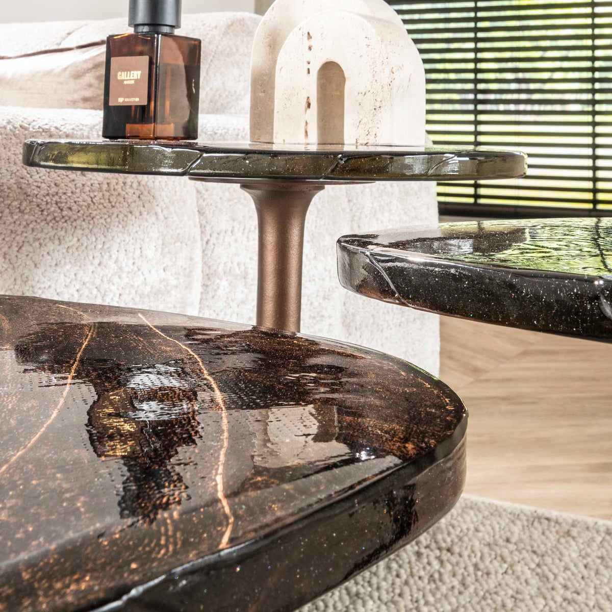 Side tables - Side table Aurum Antique Copper 50 cm - Dimehouse