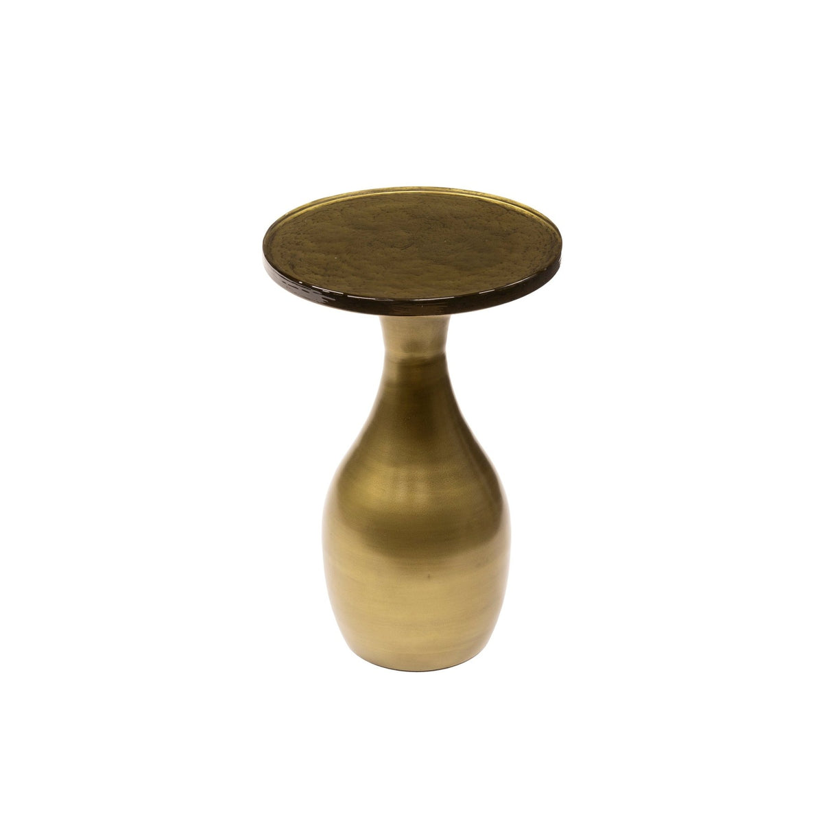 Side tables - Side table Vesto Drop shape Antique Gold 45 cm - Dimehouse