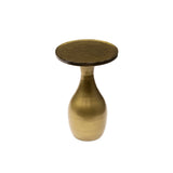 Side tables - Side table Vesto Drop shape Antique Gold 45 cm - Dimehouse