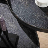 Coffee tables - Industrial coffee table set Owen gray metal - Dimehouse