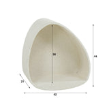 Wall racks - Wall rack Zaya triangular marble composite - Dimehouse