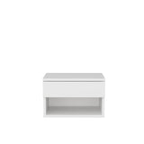 Bedside tables - Bedside table Jamot White Melamine 44.6x31.9x31.9 cm - Dimehouse