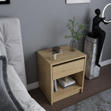 Sheridan bedside table in oak look 44.6 cm Melamine finished furniture panel