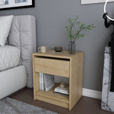 Sheridan bedside table in oak look 44.6 cm Melamine finished furniture panel