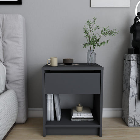 Sheridan bedside table anthracite 44.6 cm Melamine coated furniture panel