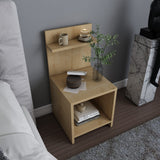 Ullman bedside table oak look 72 cm Melamine-faced wood composite