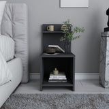 Ullman side cabinet anthracite 72 cm Melamine coated furniture panel
