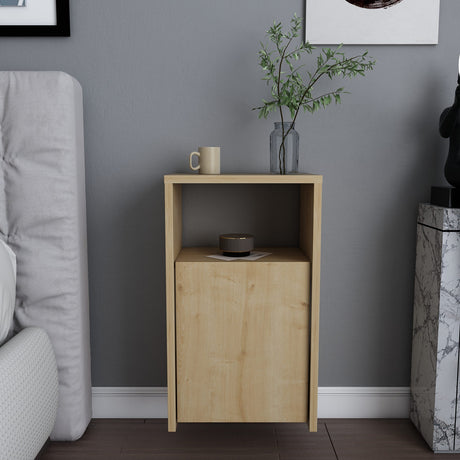 Carlin bedside table oak look 36 cm Melamine-coated furniture wood