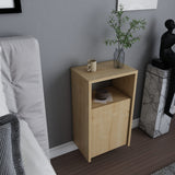 Carlin bedside table oak look 36 cm Melamine-coated furniture wood