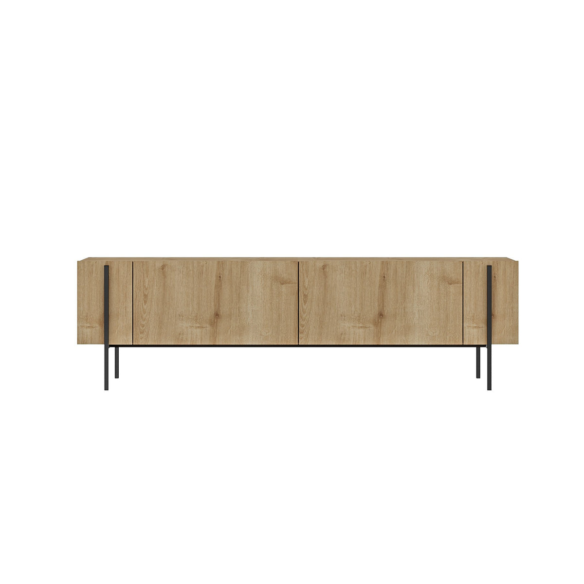 Herman TV cabinet Sapphire oak look 160 cm Melamine-faced wood composite