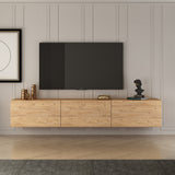 West TV cabinet Atlantic pine 150 cm Melamine-faced wood composite