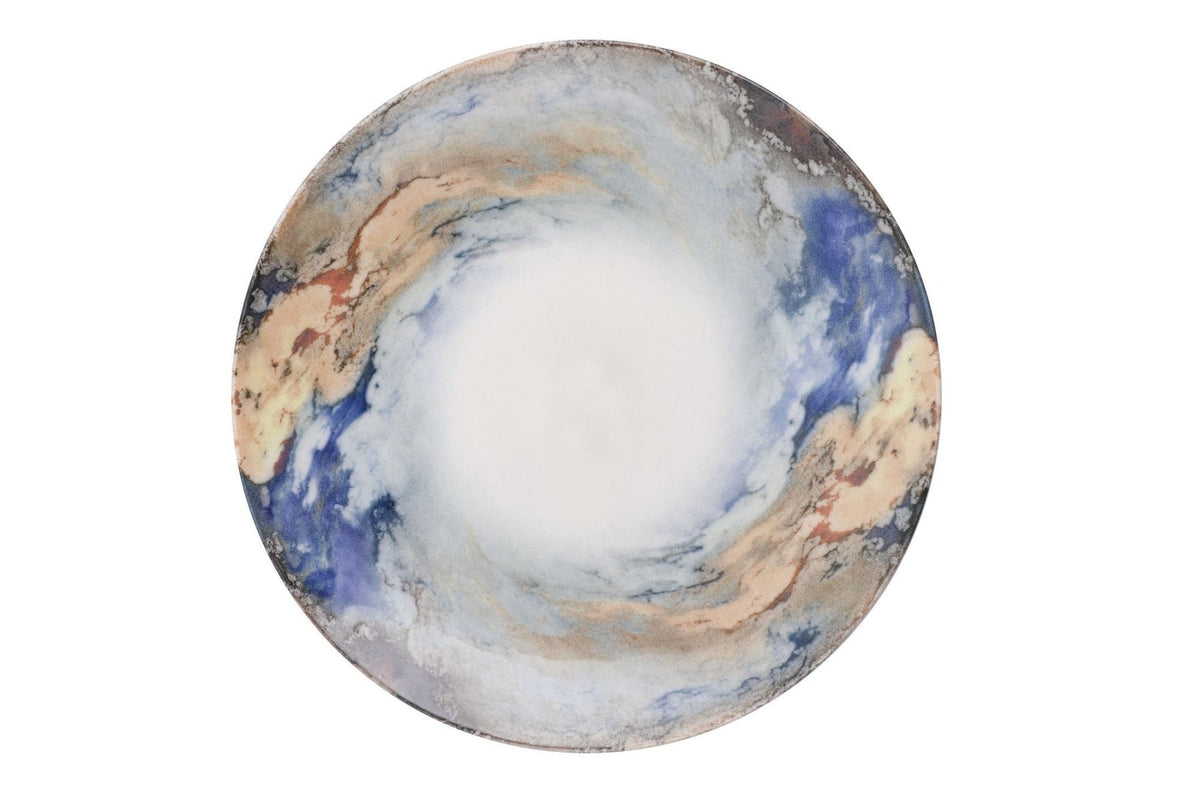 GBSATN24KY4101615 White Blue Gold 100% PORCELAIN