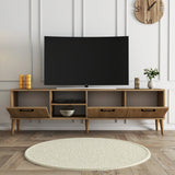 TV Furniture - TV Furniture Exxen Oak Melamine 180x52x35 cm - Dimehouse