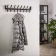 Coat Racks - Coat Rack Kym 2x8 Hooks Matt Dark Gray 78 cm - Dimehouse