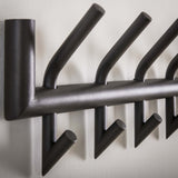 Coat Racks - Coat Rack Kym 2x8 Hooks Matt Dark Gray 78 cm - Dimehouse
