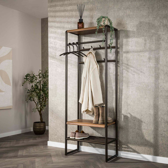 Coat racks - Wardrobe furniture Senna 70 cm Drift brown - Dimehouse