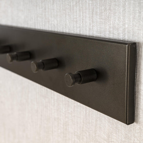 Coat racks - Coat rack Aria 6 hooks Black Bronze colored - Dimehouse