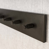 Coat racks - Coat rack Aria 8 hooks Black Bronze colored - Dimehouse