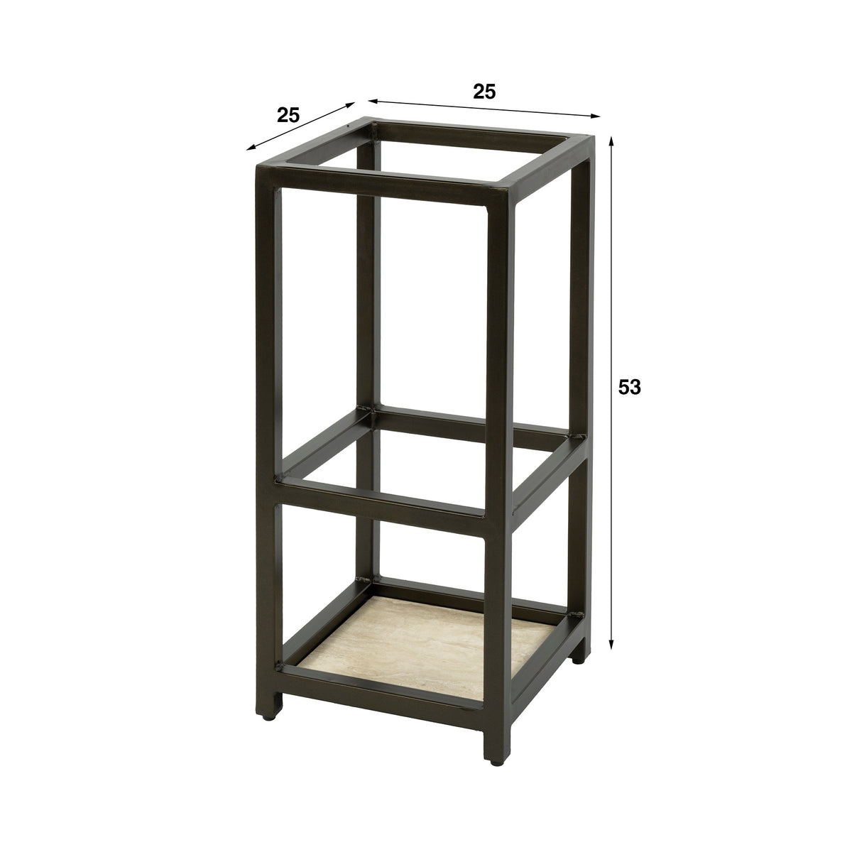 Coat racks - Umbrella stand Aria square Black Bronze colored - Dimehouse