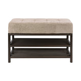 Shoe bench-Shoe bench Terra 85 cm brown metal-Dimehouse