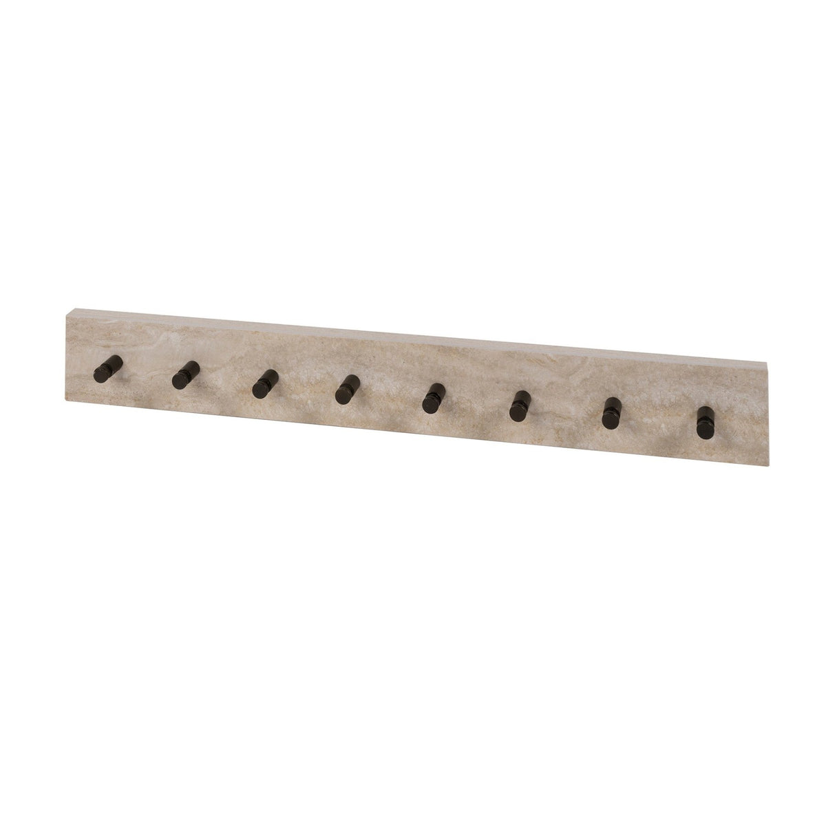 Coat racks - Coat rack Borea Ceramic Travertine 8 Hooks 80 cm - Dimehouse