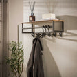 Coat rack - Bruno coat rack with 6 hooks brown metal -Dimehouse