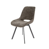 Dining room chairs - Set of 4 dining room chairs Riviera Rich Taupe swiveling - Dimehouse
