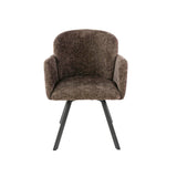 Dining room chairs - Set of 2 Modern dining room chairs Luma Hoven Rich Taupe - Dimehouse