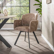 Dining room chairs - Set of 2 Modern dining room chairs Luma Hoven Rich Champagne - Dimehouse