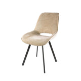 Dining room chairs - Set of 4 Dining room chairs Avero swivel Jaroq sand - Dimehouse