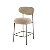 Bar stools - Modern Bar stool Ronda Cargo sand fabric - 67 seat height - Dimehouse