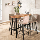 Set of 2 Lento Rib Rock Sand bar stools 