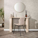 Dressing tables - Archon Modern Dressing Table Ceramic Travertine 120 cm - Dimehouse