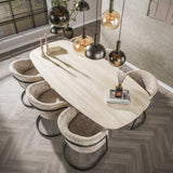 Dining room chairs - Set of 2 dining room chairs Reno Alura sand - Dimehouse