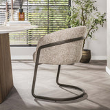 Dining room chairs - Set of 2 dining room chairs Reno Hoven sand fabric - Dimehouse