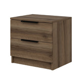 Bedside tables - Bedside table Kala Plus Walnut Melamine 54x40x47 cm - Dimehouse