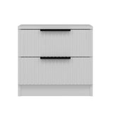 Bedside tables - Bedside table Kala Plus White Melamine 50x47x40 cm - Dimehouse