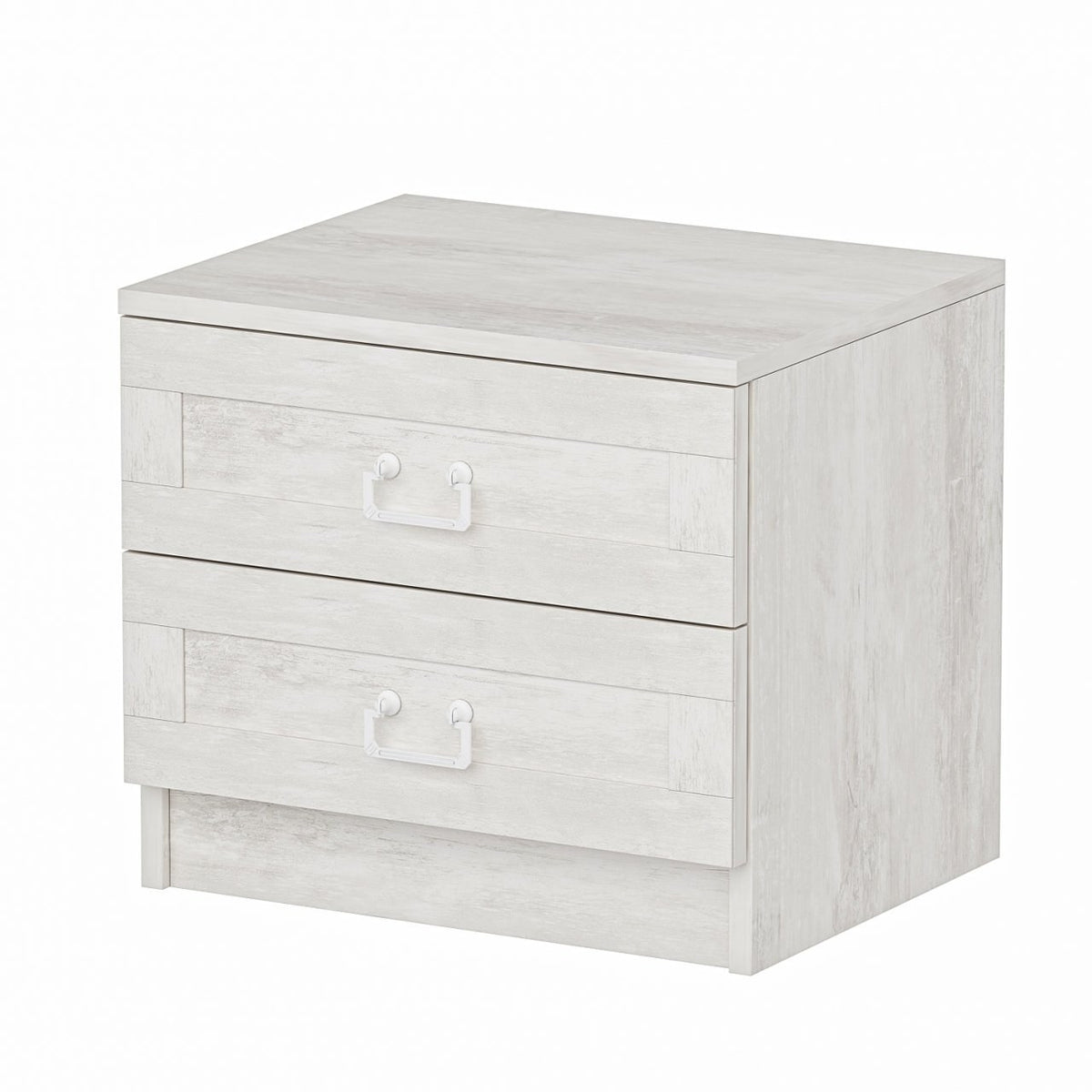 Bedside tables - Bedside table Bare White Melamine 54x40x47 cm - Dimehouse