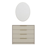 Chests of drawers - Chest of drawers Bare Luxury Stone Melamine 100x85x45 cm - Dimehouse