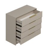 Chests of drawers - Chest of drawers Bare Luxury Stone Melamine 100x85x45 cm - Dimehouse